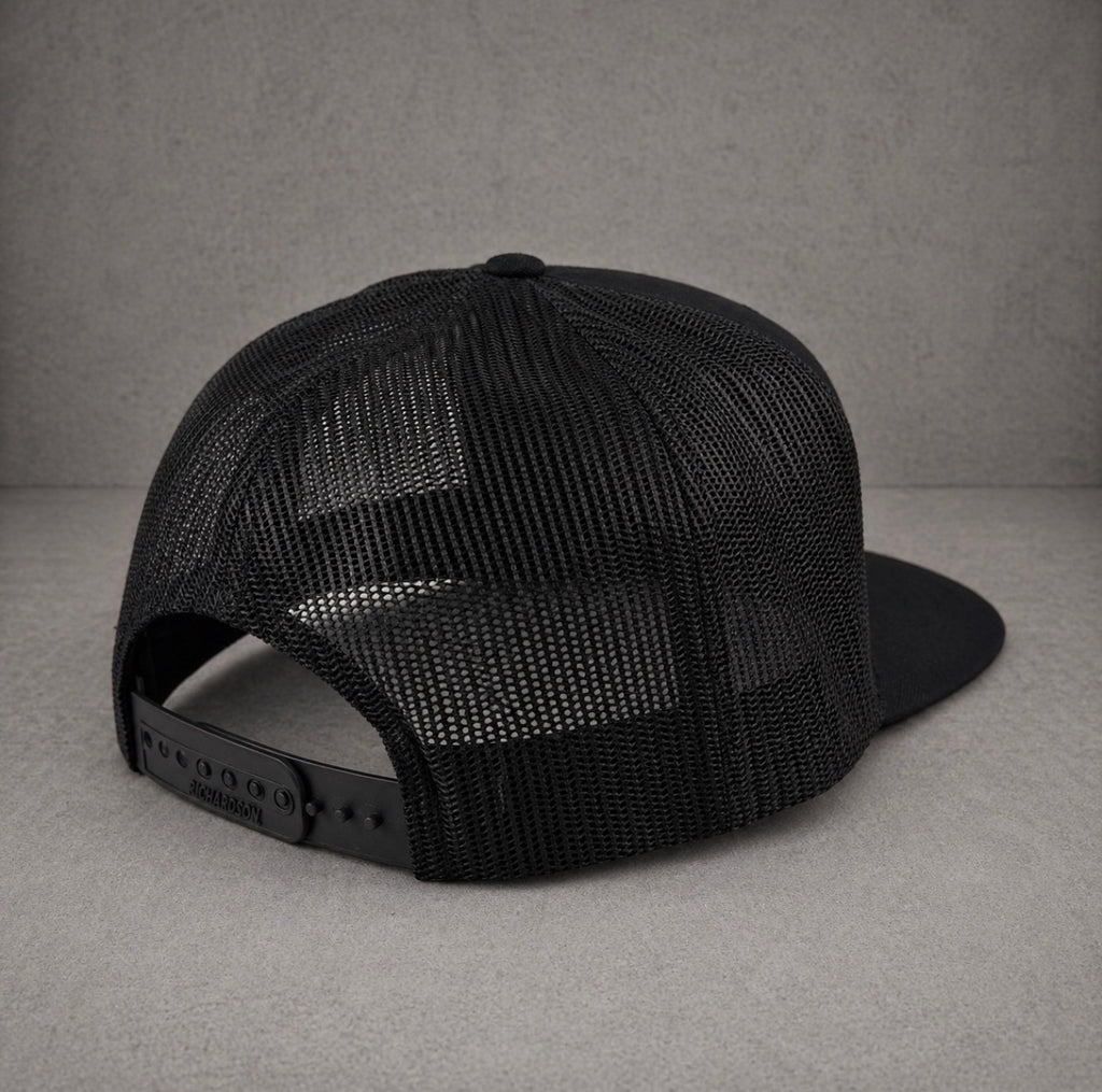Tactical Snapback with Brown Flag Patch in Black