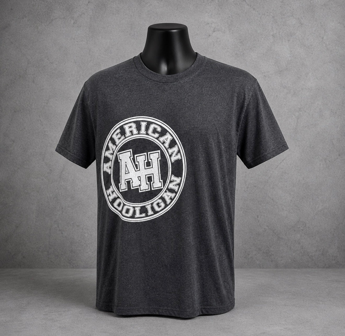 AH Circle Tee in Charcoal Grey