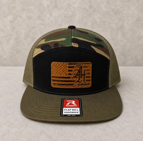 AH 7-Panel with Brown Flag Patch in Camo