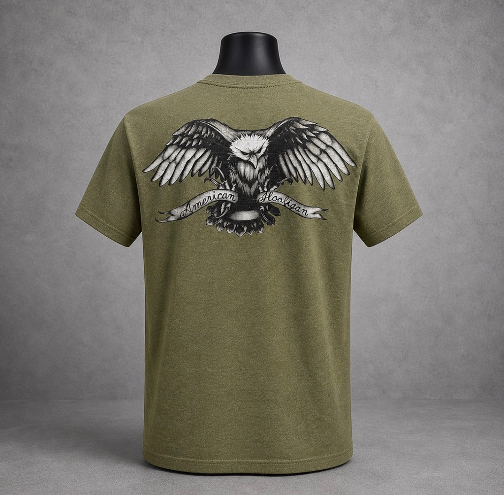AH Eagle Tee in Military Green