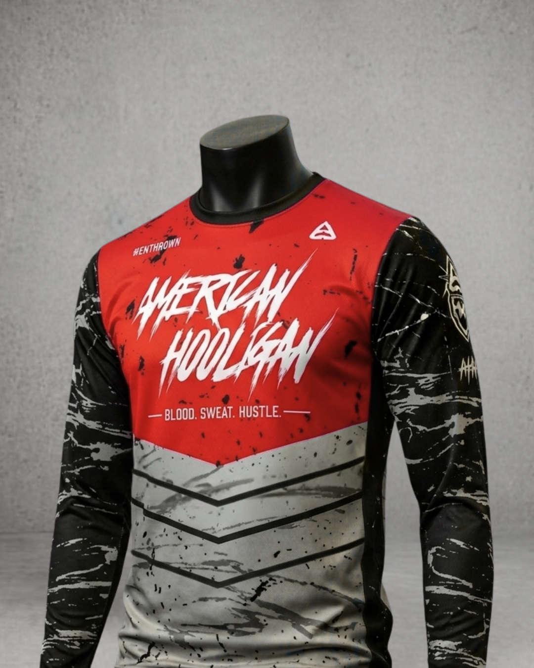 The Bloodline AHMX Jersey in Red, long sleeve