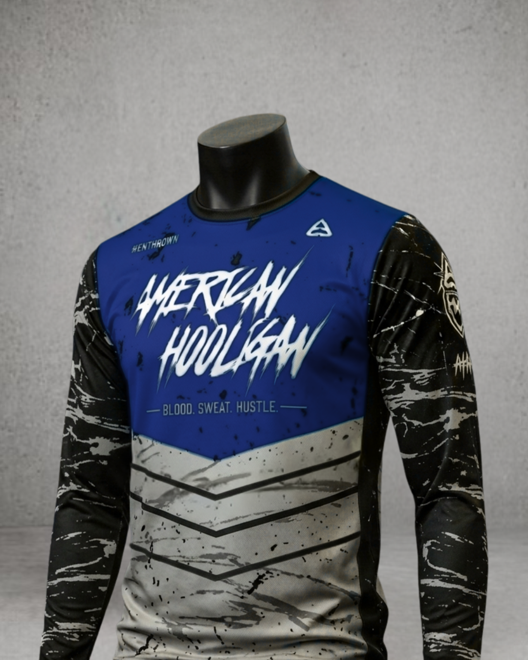 The Bloodline AHMX Jersey in Blue, long sleeve
