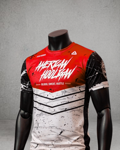 The Bloodline AHMX Jersey in Red, short sleeve