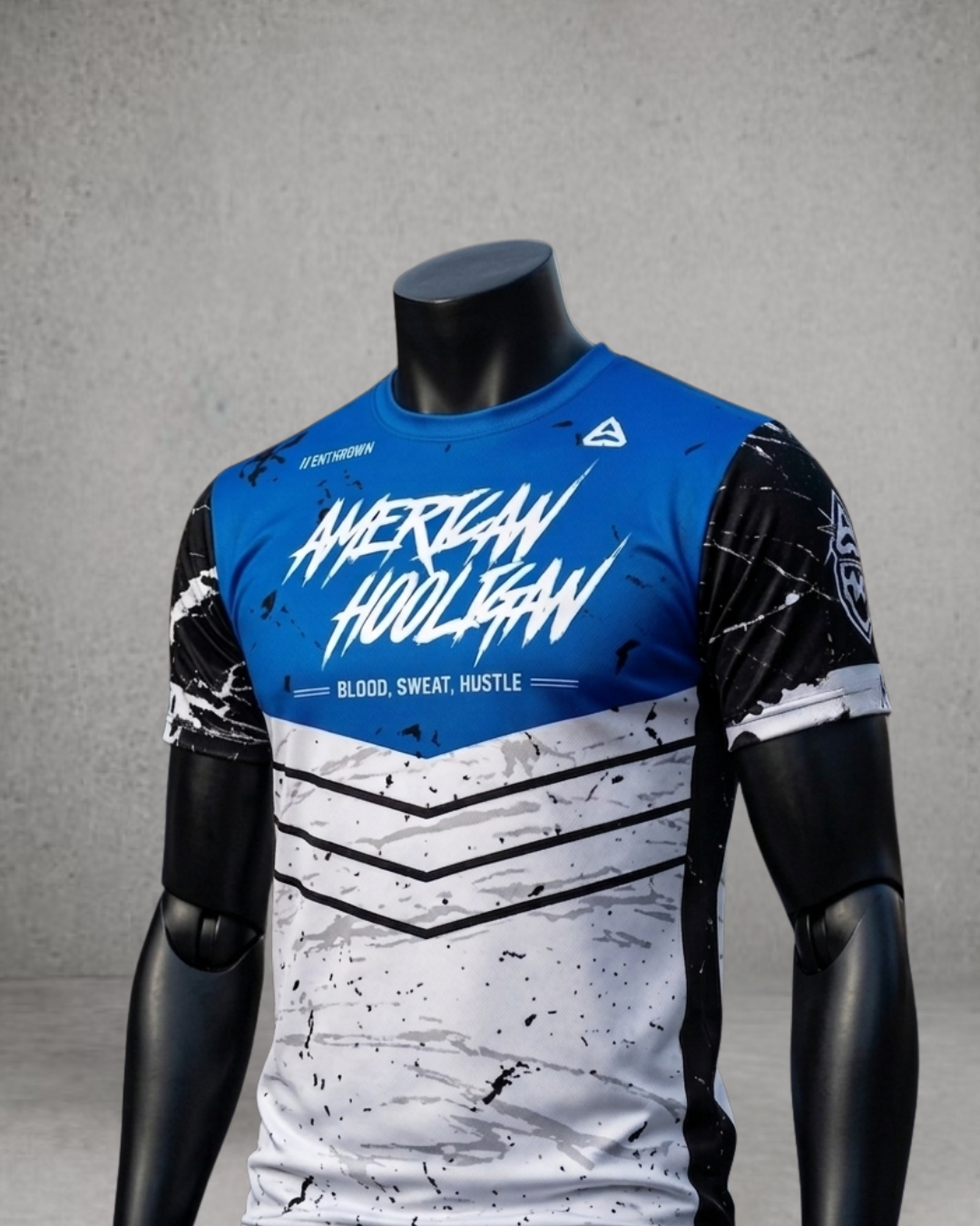 The Bloodline AHMX Jersey in Blue, short sleeve